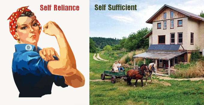 Exploring the Distinction: Self-Sufficient vs. Self-Sustaining Living