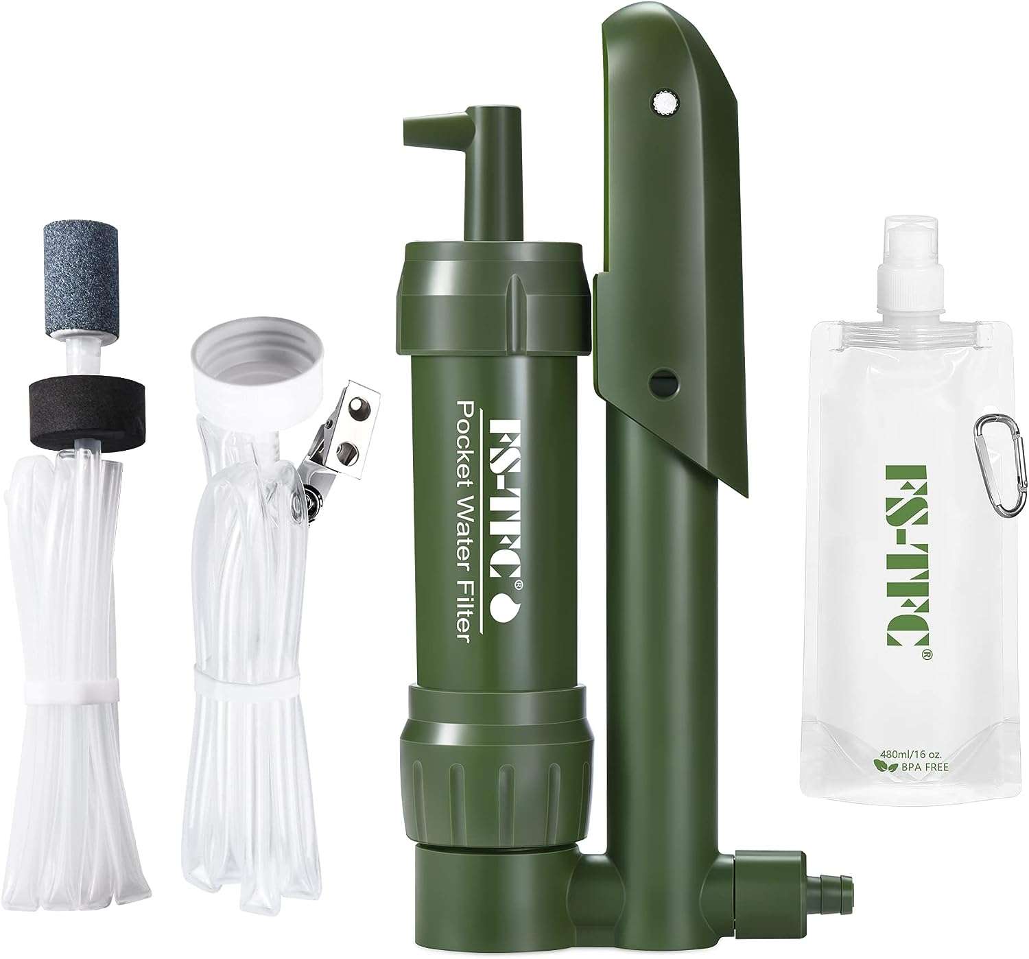 FSTFC Pocket Water Filter Hand Pump Portable Water Purifier Review OffGridHarmony