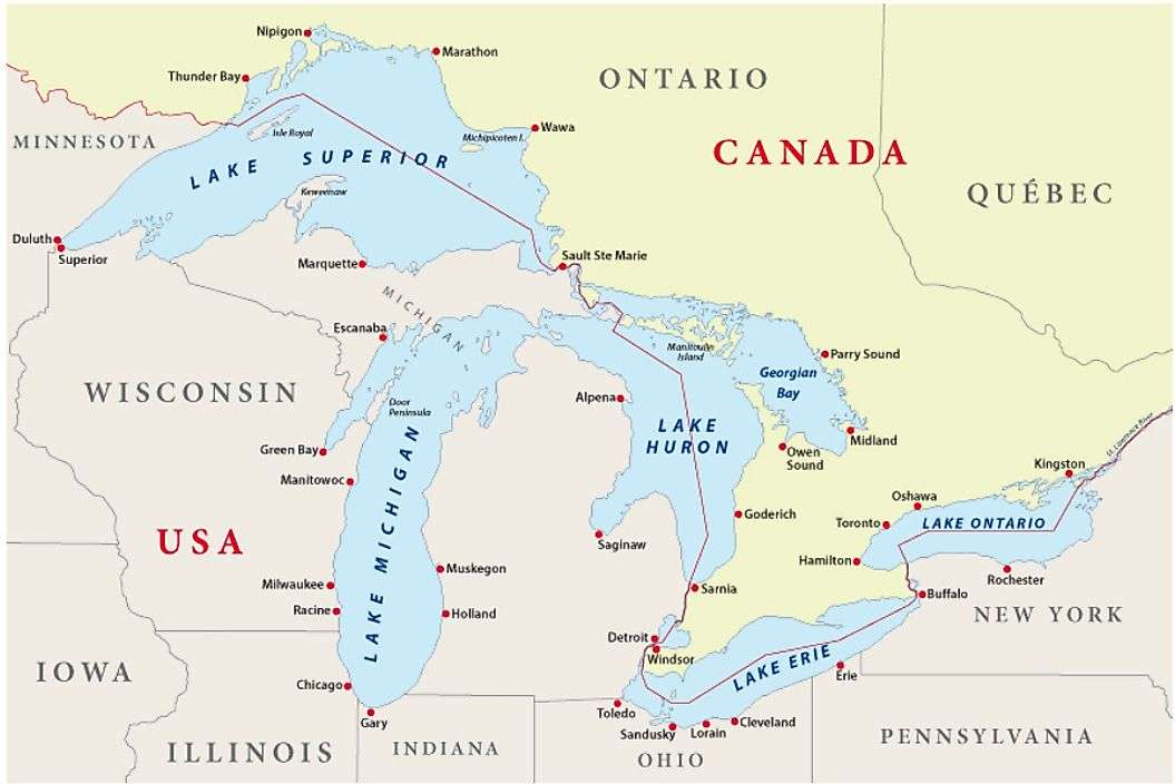 Michigan: A State Bordered by Canada in the Northern Part of the Country