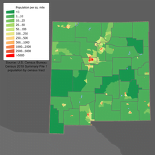 New Mexicos Low Population Density in the Southern United States