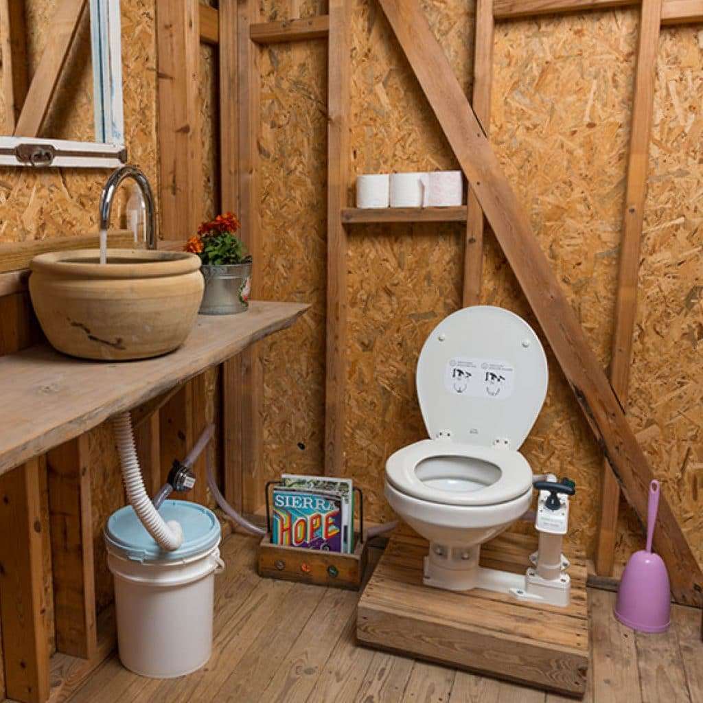 Options for offgrid toilets include selfsustained composting toilets