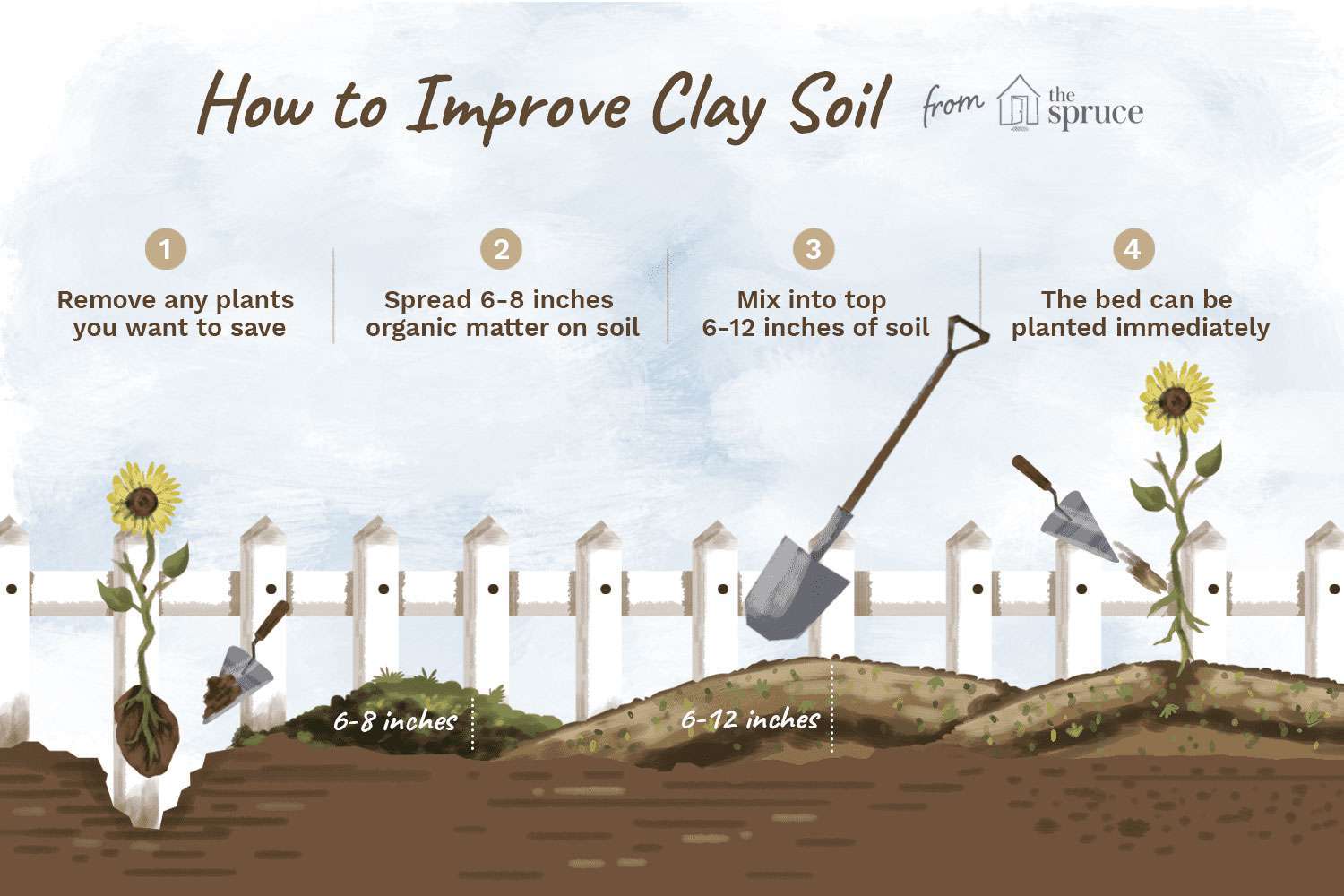 Steps to break down clay soil Steps to break down clay soil