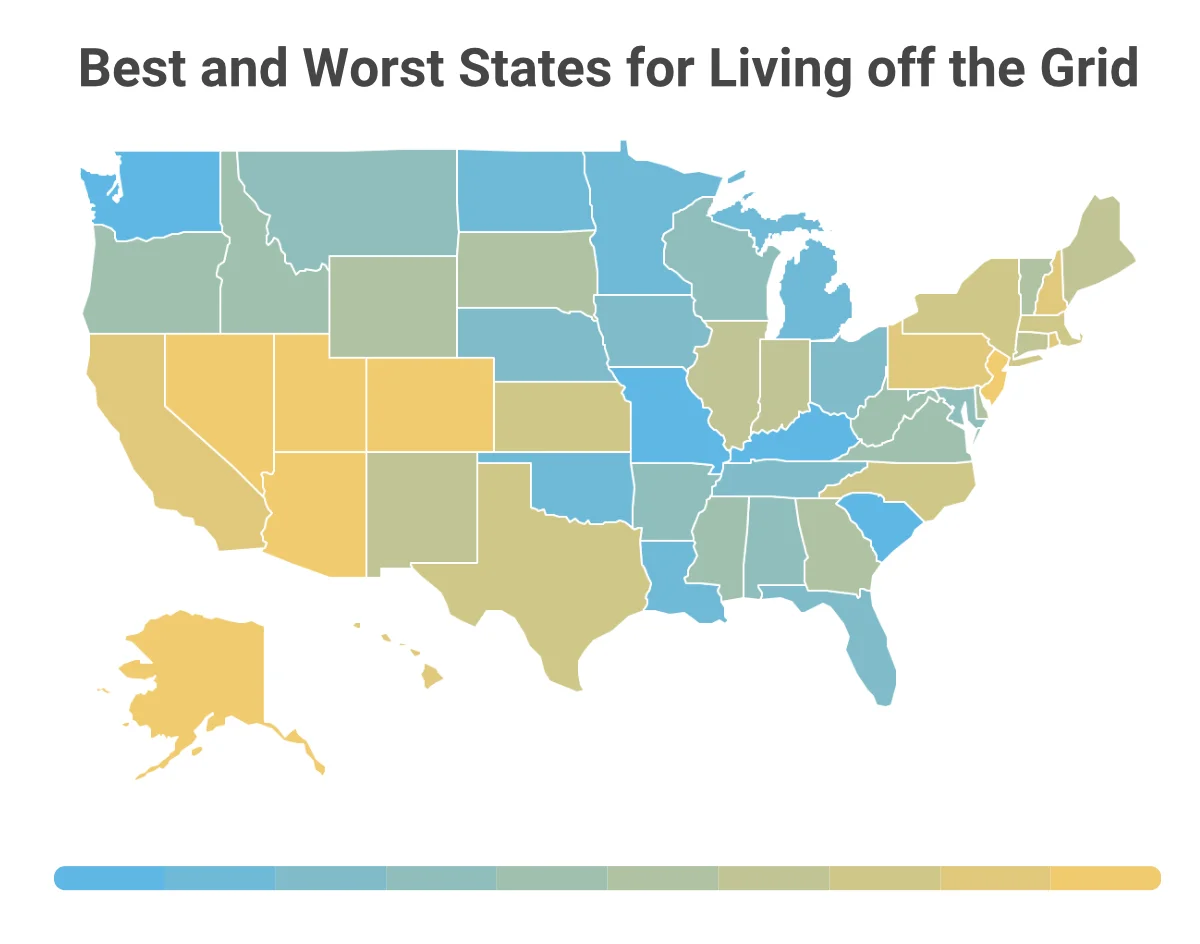 The Best States for Off-Grid Living The Best States for Off-Grid Living